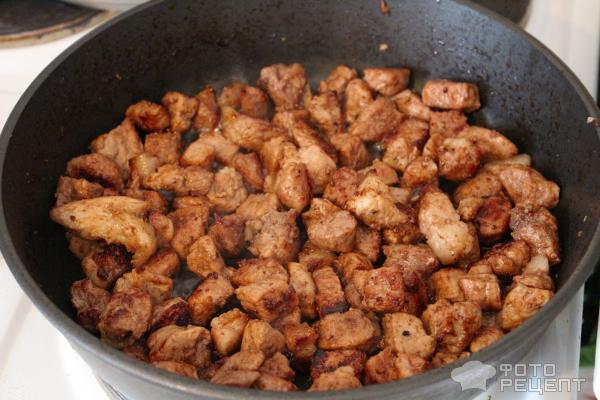 Рецепт Тушеная картошка с мясом фото