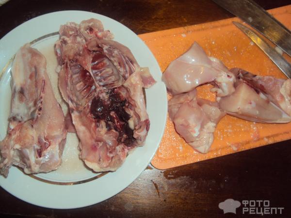 Рецепт Курица, тушеная в сливках и курином бульоне фото