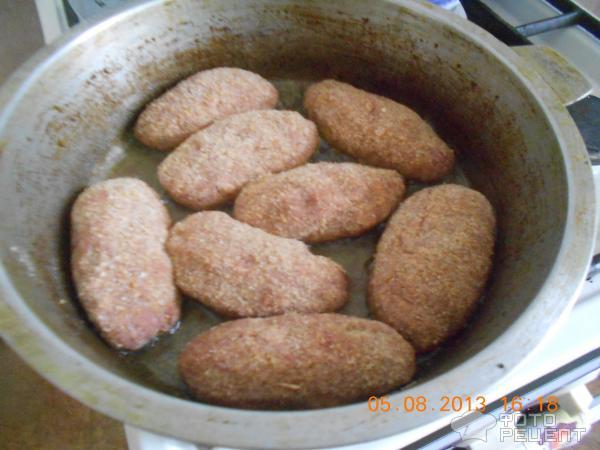 Рецепт Котлеты с картошкой, тушёнными овощами и зеленью фото