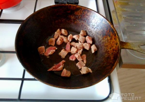 Рецепт Овощи тушеные с мясом фото
