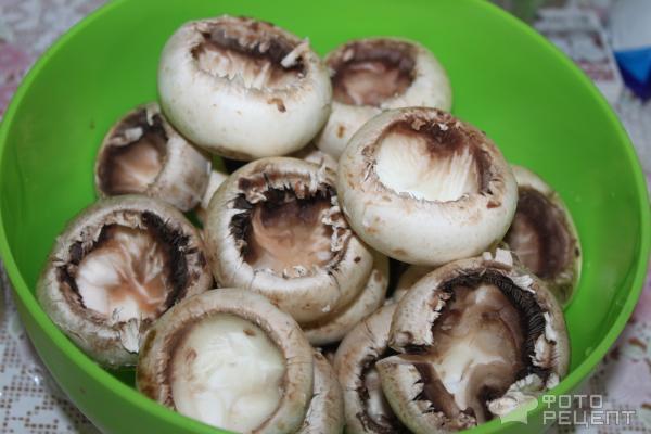 Рецепт Фаршированные шляпки грибов фото
