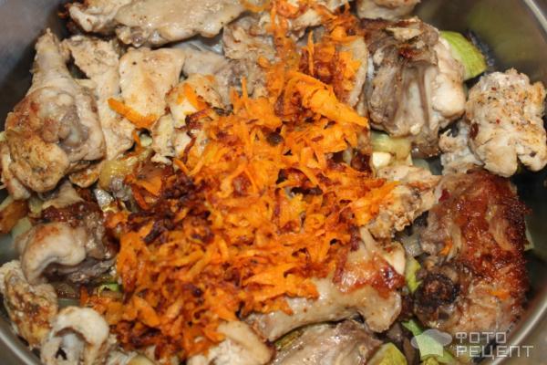 Рецепт Рагу с курицей, грибами и овощами фото