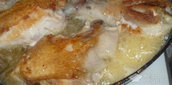 Рецепт Курица тушеная в горчичном соусе фото