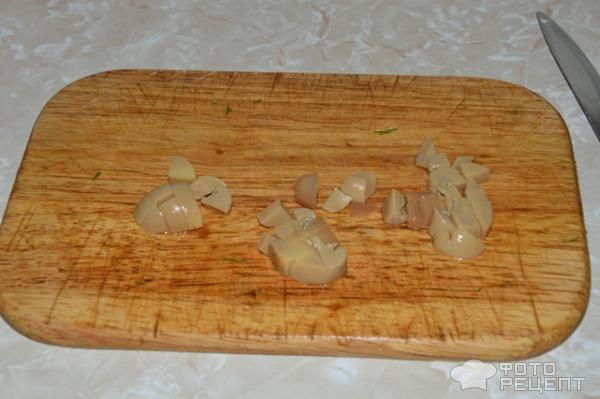 Рецепт Макароны Бантики в помидорно-грибном соусе фото