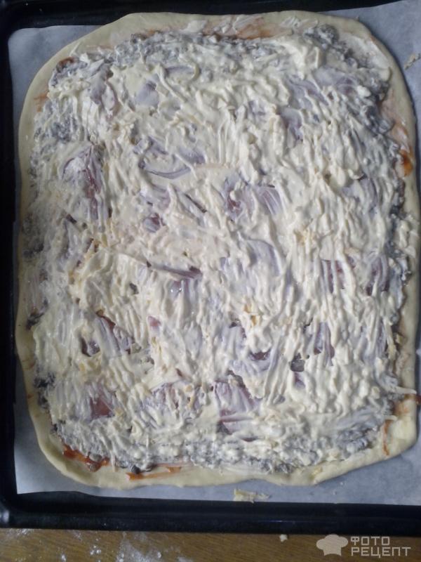 Рецепт Пицца с грибами фото