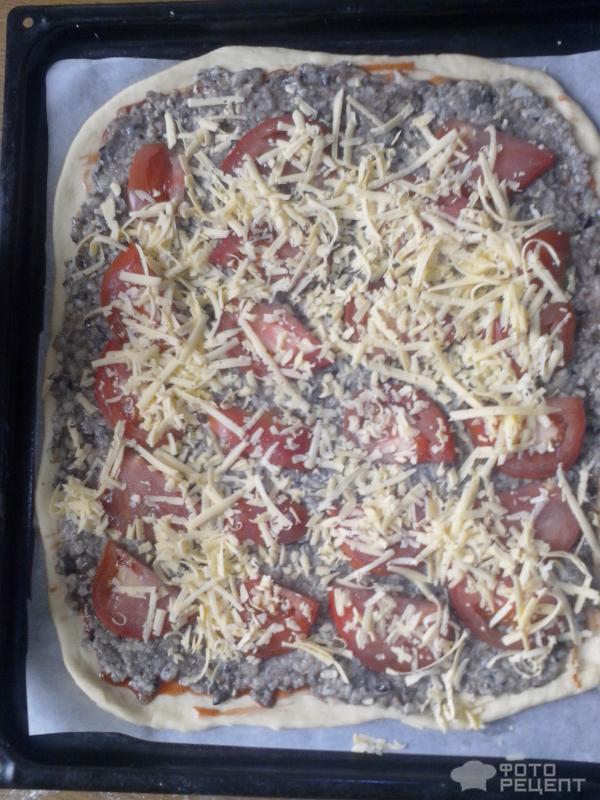 Рецепт Пицца с грибами фото