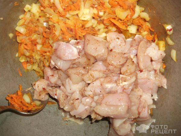 Рецепт Гречневая каша с куриной грудкой фото