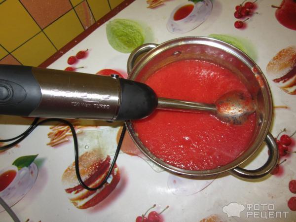 Рецепт Овощной суп-пюре с куриной ножкой фото