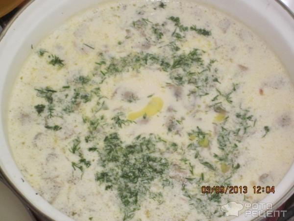 Рецепт Сырный суп фото