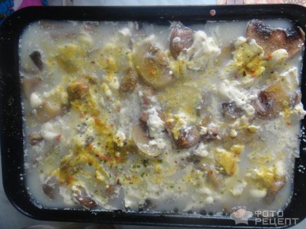 Рецепт Лазанья с курицей и грибами фото