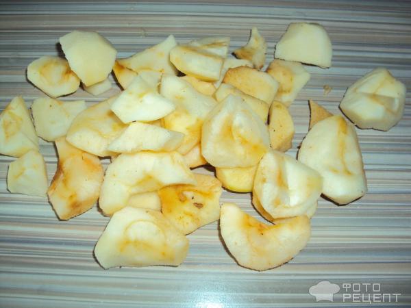 Рецепт пирога Манник с яблоками фото