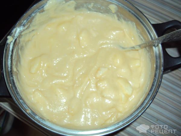 Рецепт пирога Манник с яблоками фото