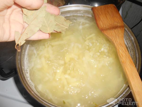 Постные Щи из свежей капусты с сельдереем