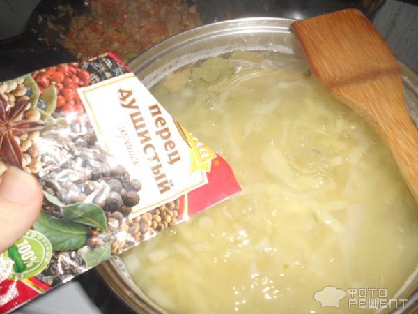 Постные Щи из свежей капусты с сельдереем