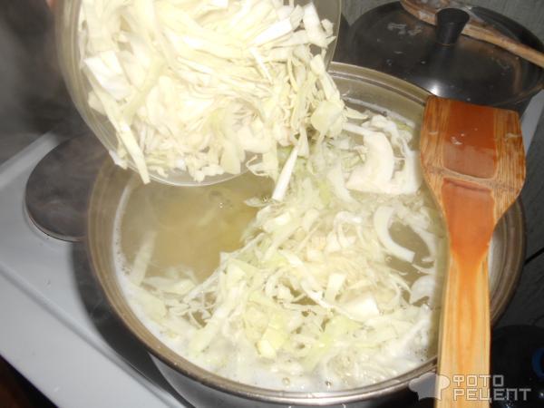 Постные Щи из свежей капусты с сельдереем