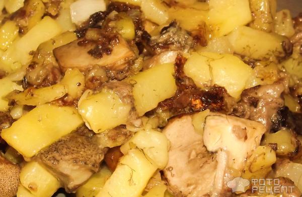 Рецепт Жареная картошка с грибами фото