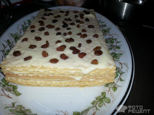 Рецепт: Вафельный торт с заварным кремом фото