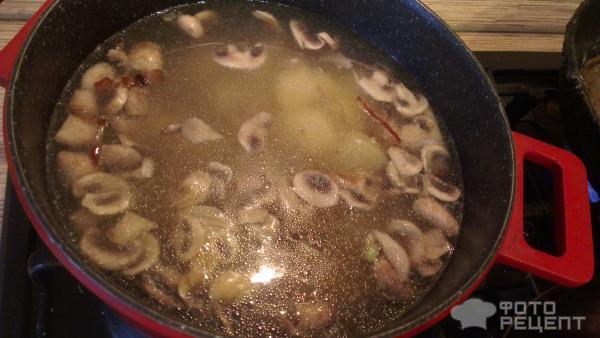 Рецепт Сливочный крем-суп из шампиньонов фото