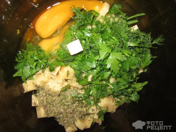 Рецепт Конвертики из лаваша с сыром и зеленью фото