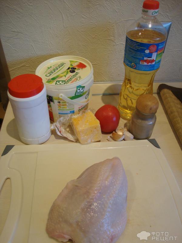 Рецепт Куриная грудка приготовленная в духовке фото