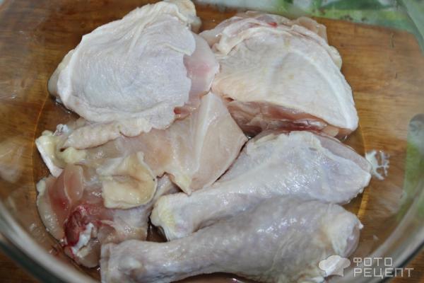 Рецепт Курица в сливочно-чесночном соусе фото
