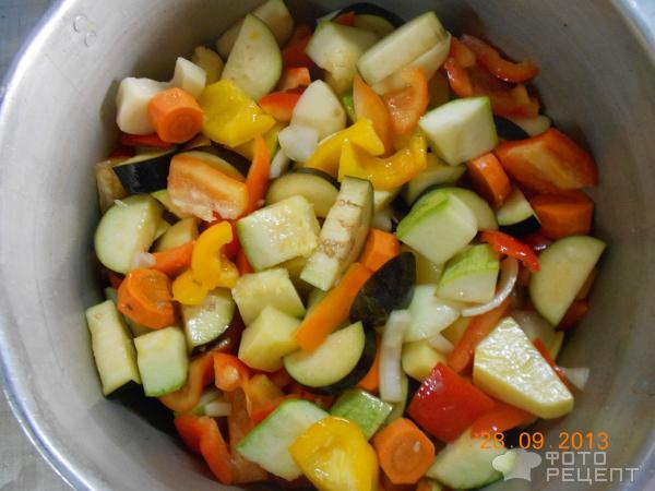 Рецепт Овощи запеченные в духовке фото