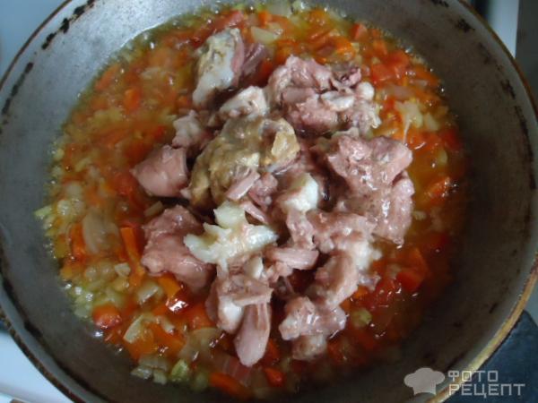 Рецепт Суп-лапша с тушенкой Белково-витаминный фото