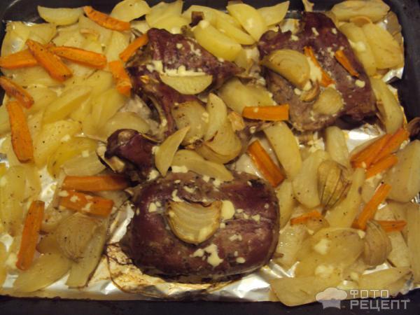 Рецепт Утиная грудка, запеченная с картофелем фото