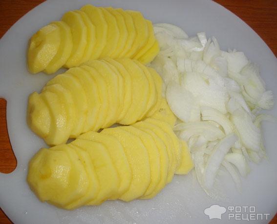 Рецепт Рыба с картофеле-сырной пропиткой фото