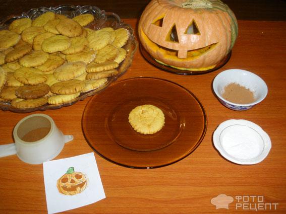 Тыквенное печенье Хэллоуин фото