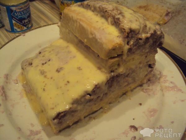 Торт бискитный с йогуртовым кремом и мастикой фото
