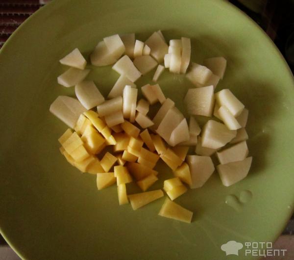 Картофельный суп с цветной капустой и сыром фото