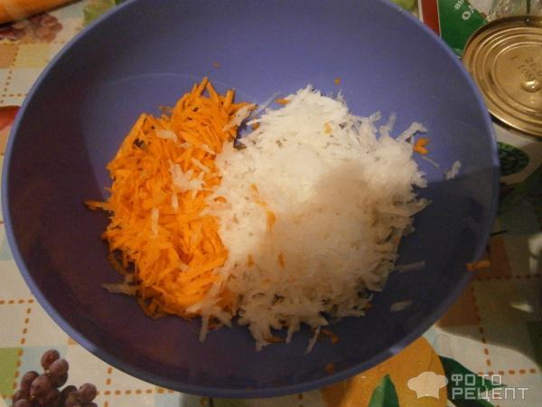Салат с дайконом и морковью фото