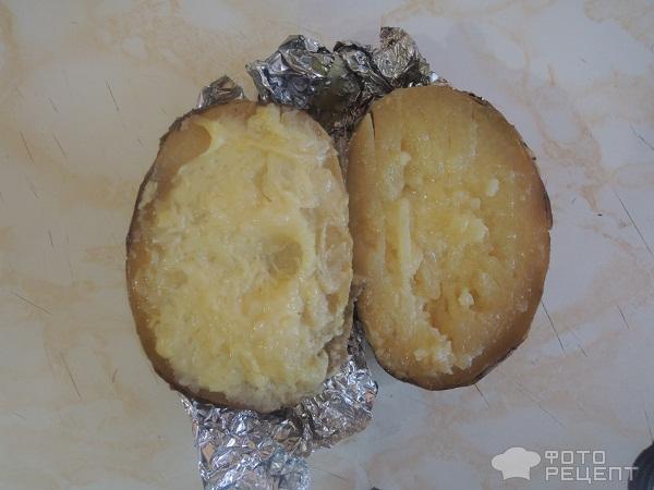 сыр расплавился на картофеле