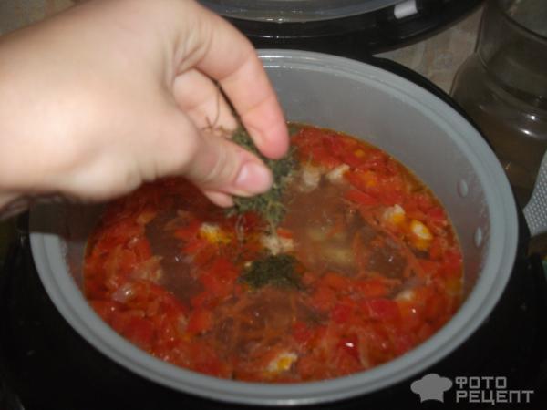 Картофельный суп с курицей в мультиварке фото