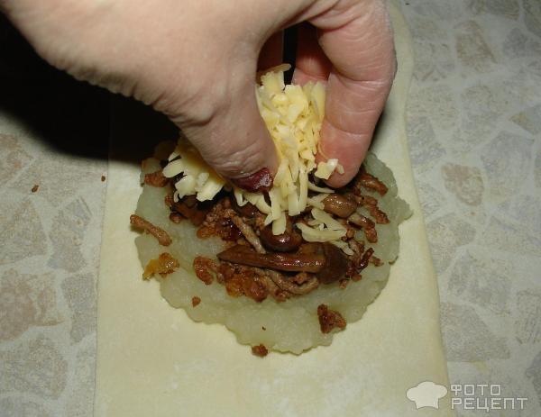 Кармашки с картофелем и мясом фото