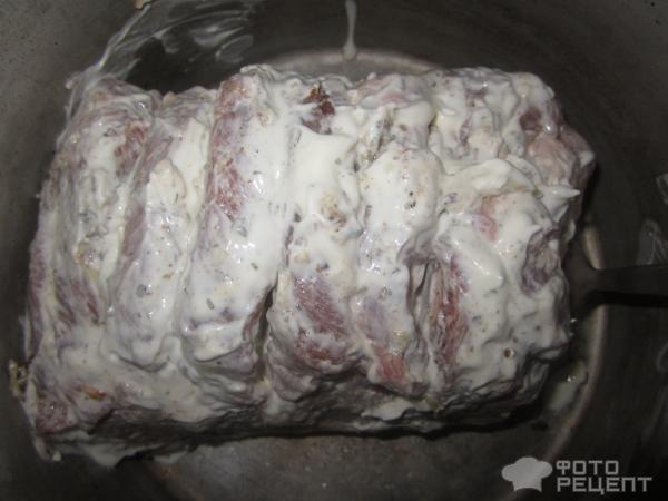 Рецепт: Свиной окорок с овощами в аэрогриле - с лобио на гарнир