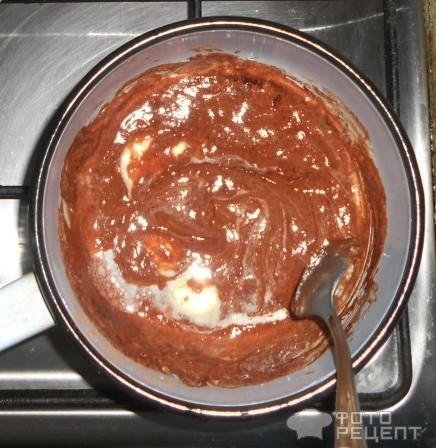 шоколадная глазурь для торта. приготовление.