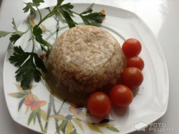 Заливное из курицы фото