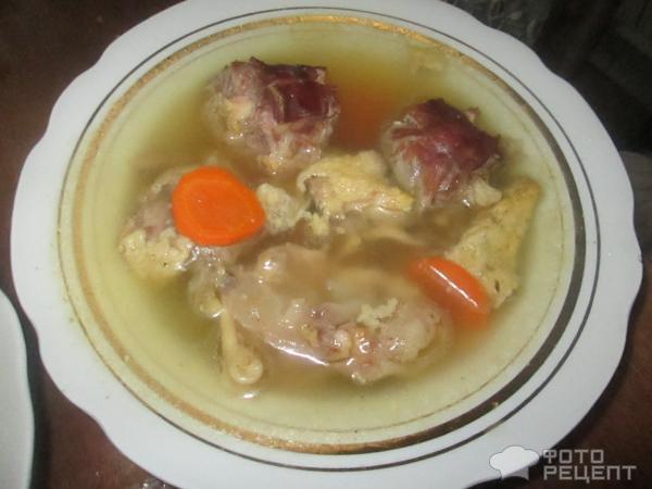 Холодец из индюшинных горлышек фото