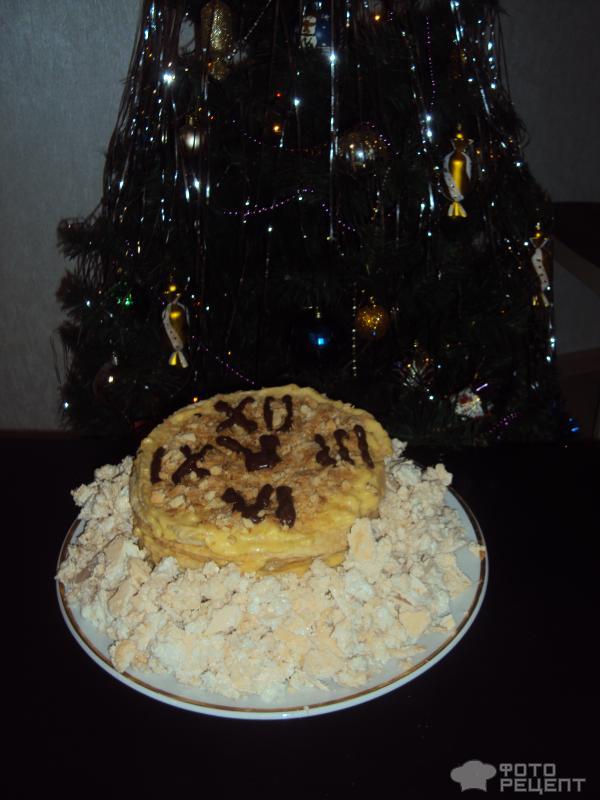 Торт Наполеон новогодний фото