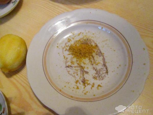 Кекс с лимоном и орехами фото