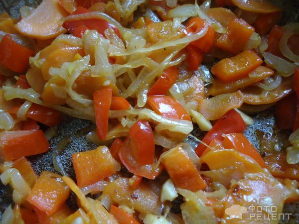 Свинина с рисовой лапшой в соусе терияки фото