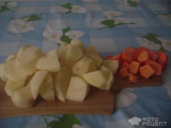 Запеченный картофель с мясом с уникальным соусом фото