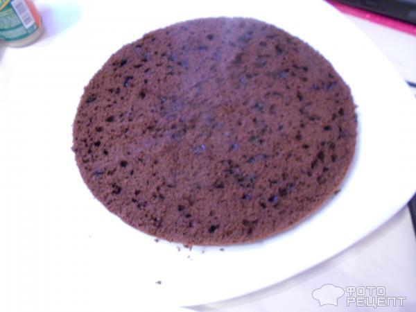 Тортик Домашний шоколадный с творожным кремом фото