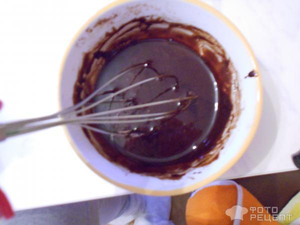 Тортик Домашний шоколадный с творожным кремом фото