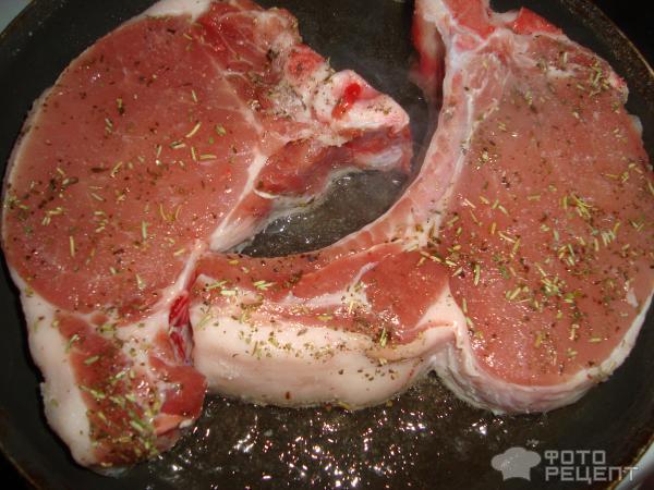 Антрекот из свинины на сковороде (пошаговый фото рецепт) - ВашВкус