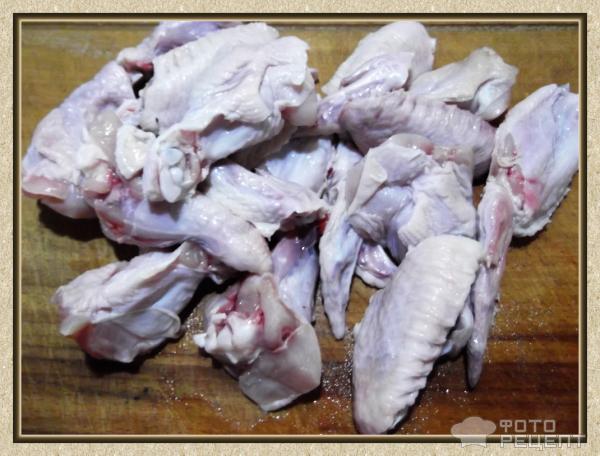 Куриные крылышки в кисло-сладком соусе фото