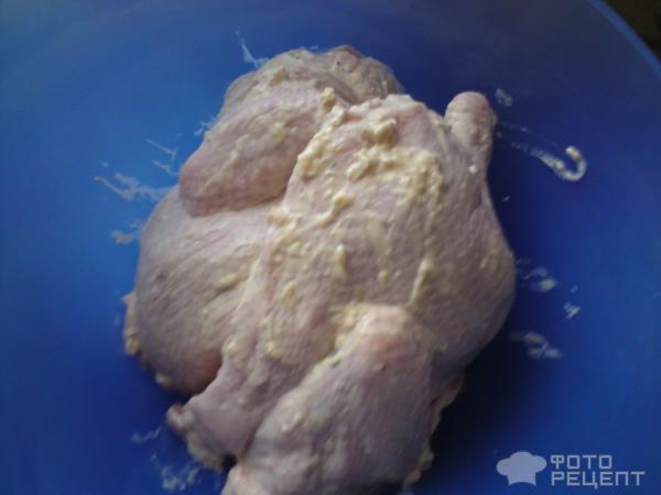 Курица с картошкой запеченная в духовке фото