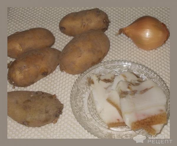 Картошка, жареная на сале фото